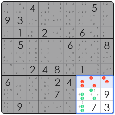 sudoku number combinations